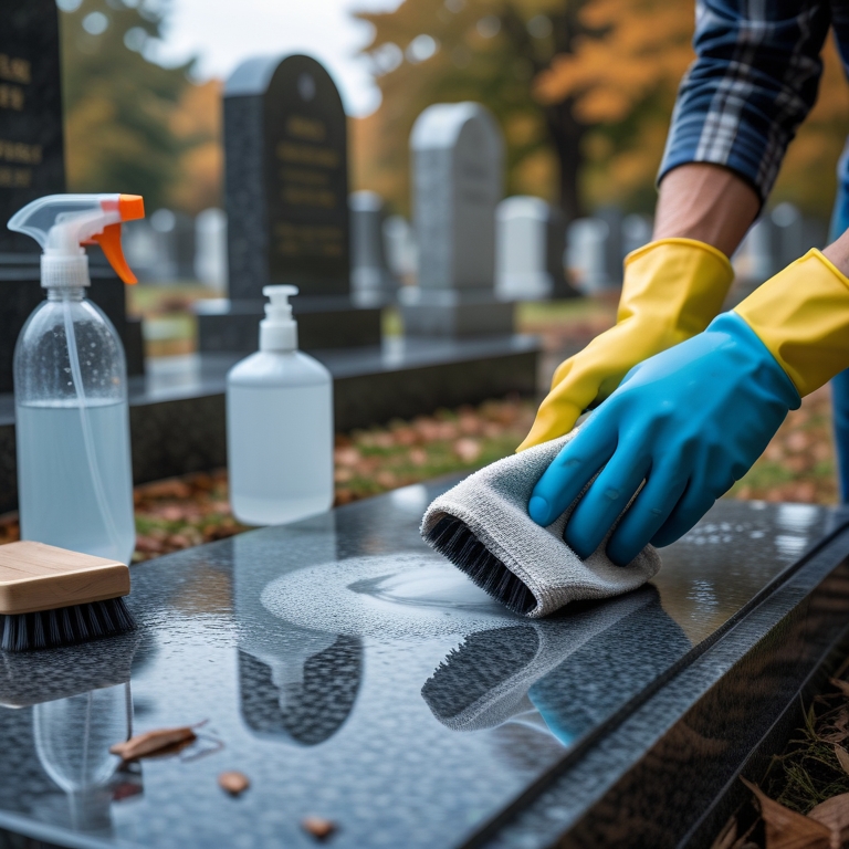Ręczne czyszczenie nagrobka bez myjki ciśnieniowej – praktyczny przewodnik